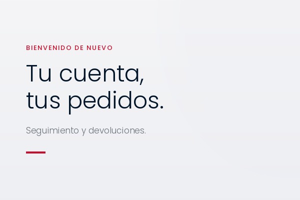 Tu cuenta, tus pedidos