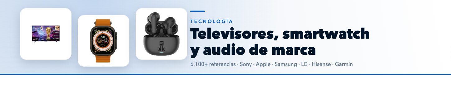 Televisores, smartwatch y audio de marca