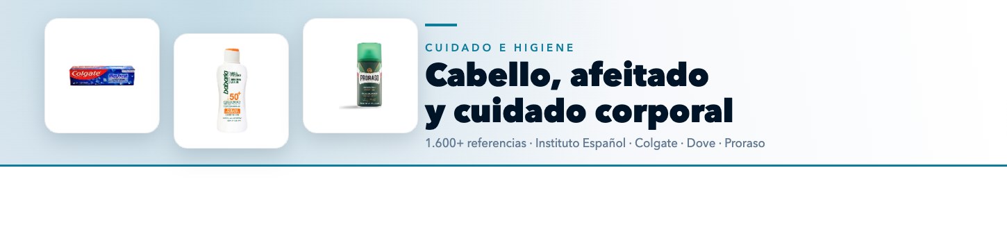 Cabello, afeitado y cuidado corporal
