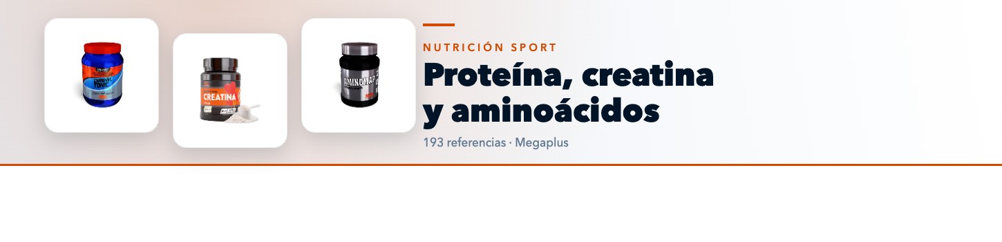 Proteína, creatina y aminoácidos