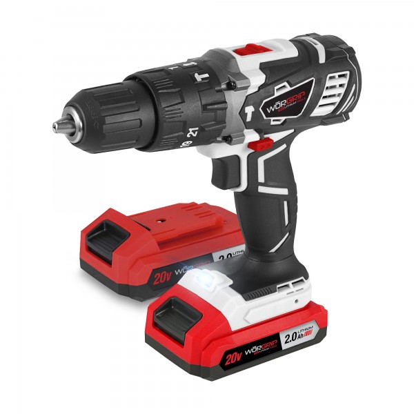 Taladro Percutor Worgrip 20 V 2 Bat 2.0ah